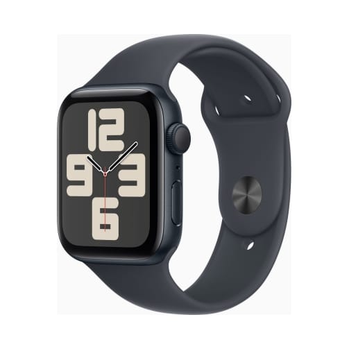 Apple Watch SE (2024) Gps 44mm Midnight Aluminium Case με Midnight S/M Sport Band EU