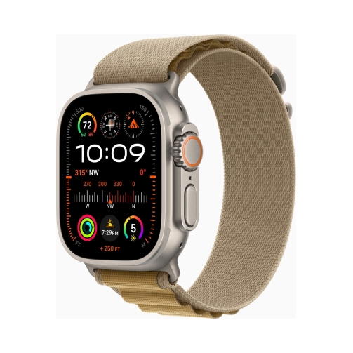 Apple Watch Ultra 2 (Series 9 2023) Gps +Cellular 49mm Titanium Case me Alpine Loop M Tan EU