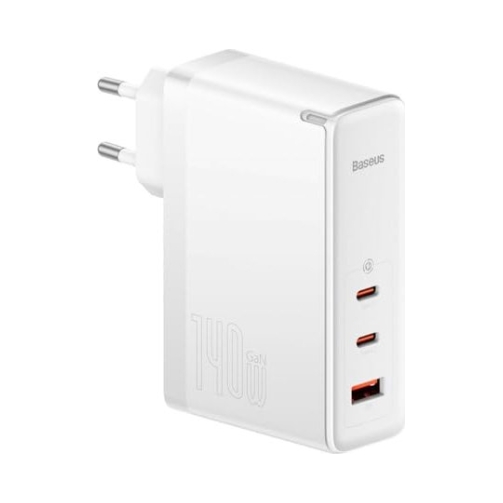 Επιτοίχιος φορτιστής Baseus 140W Pro Fast Charger GaN5 White EU