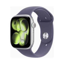 Apple Watch (Series 11 2025) Gps 46mm Silver Aluminium Case με M/L Purple Fog Sport Band EU