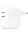 Επιτοίχιος Φορτιστής (Power Adapter) Apple 35W (2 x USB-C) White EU