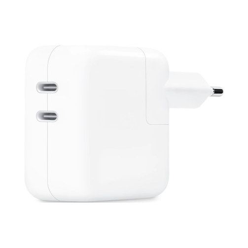 Επιτοίχιος Φορτιστής (Power Adapter) Apple 35W (2 x USB-C) White EU
