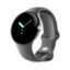 Google Pixel Watch LTE 41mm Polished Silver Case με Sport Band Charcoal EU