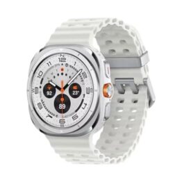 Samsung Galaxy Watch Ultra (L705 2025) LTE 47mm 64GB (2GB Ram) Titanium White Case με White Band EU