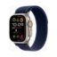 Apple Watch Ultra 2 (Series 9 2023) Gps +Cellular 49mm Titanium Natural Case με Blue Trail Armband S/M EU