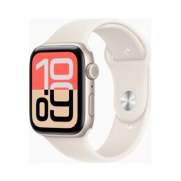 Apple Watch SE 3 (2025) Gps +Cellular 44mm Starlight Aluminium Case με M/L Starlight Sport Band EU