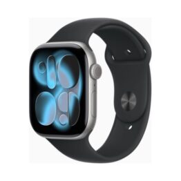 Apple Watch (Series 11 2025) Gps 46mm Space Grey Aluminium Case με M/L Black Sport Band EU