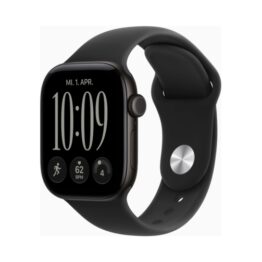 Apple Watch (Series 12 2026) Gps 42mm Black Aluminium Case με M/L Black Sport Band EU