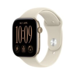 Apple Watch (Series 12 2026) GPS 46mm Light Gold Aluminium Case με S/M Sand Sport Band EU