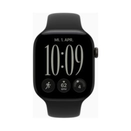 Apple Watch (Series 12 2026) GPS 46mm Black Aluminium Case με M/L Black Sport Band EU