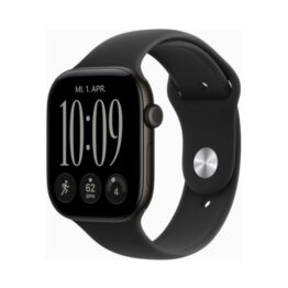 Apple Watch (Series 12 2026) Gps 42mm Black Aluminium Case με S/M Black Sport Band EU