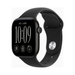 Apple Watch (Series 12 2026) GPS +Cellular 42mm Black Aluminium Case με S/M Black Sport Band EU
