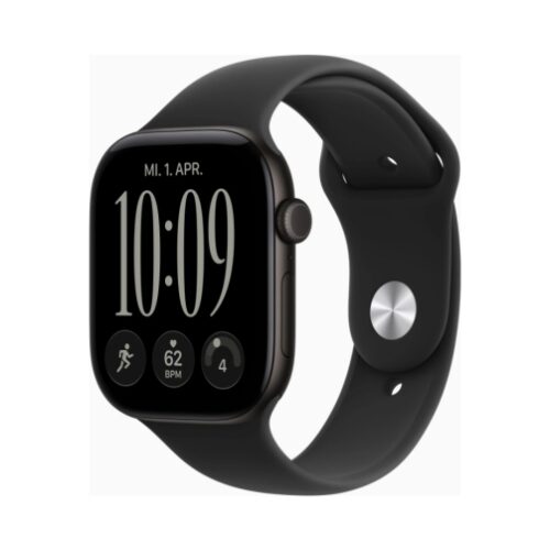 Apple Watch (Series 12 2026) GPS +Cellular 46mm Black Aluminium Case με S/M Black Sport Band EU