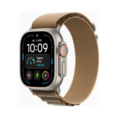 Apple Watch Ultra 4 (Series 12 2026) Gps +Cellular 49mm Natural Titanium Case με L Desert Alpine Loop EU