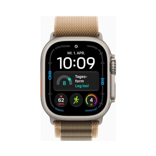 Apple Watch Ultra 4 (Series 12 2026) Gps +Cellular 49mm Natural Titanium Case με L Desert Alpine Loop EU - Image 2