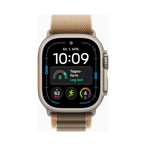 Apple Watch Ultra 4 (Series 12 2026) Gps +Cellular 49mm Natural Titanium Case με M Desert Alpine Loop EU