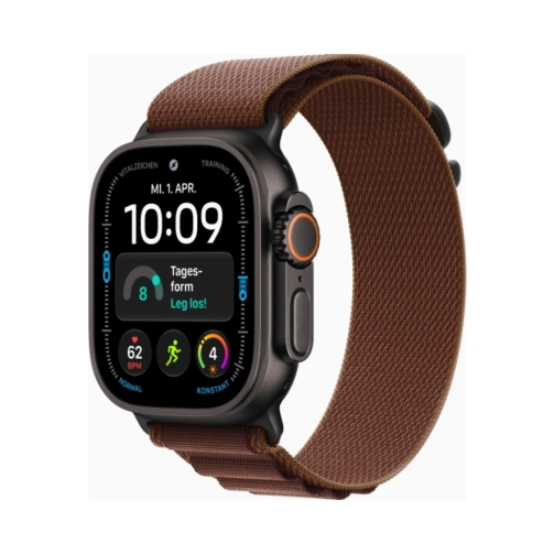 Apple Watch Ultra 4 (Series 12 2026) Gps +Cellular 49mm Black Titanium Case με L Burgundy Alpine Loop EU - Image 2