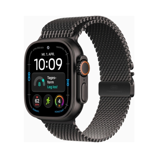 Apple Watch Ultra 4 (Series 12 2026) Gps +Cellular 49mm Black Titanium Case με L Black Titanium Milanese Loop EU - Image 2