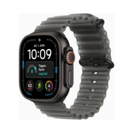Apple Watch Ultra 4 (Series 12 2026) Gps +Cellular 49mm Black Titanium Case με Translucent Black Ocean Band EU