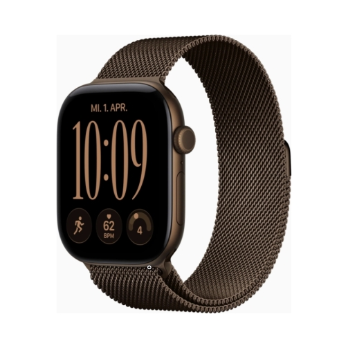 Apple Watch (Series 12 2026) Gps +Cellular 46mm Dark Bronze Aluminium Case με M/L Dark Bronze Milanese Loop EU