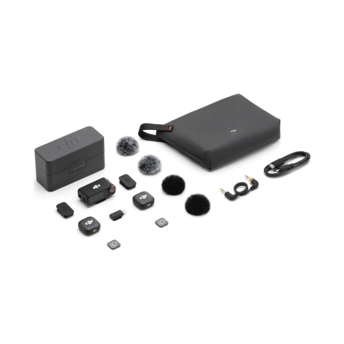 DJI MIC 3 (2 Πομποί +1 Δέκτης +Βάση Φόρτισης) Black EU - Image 2